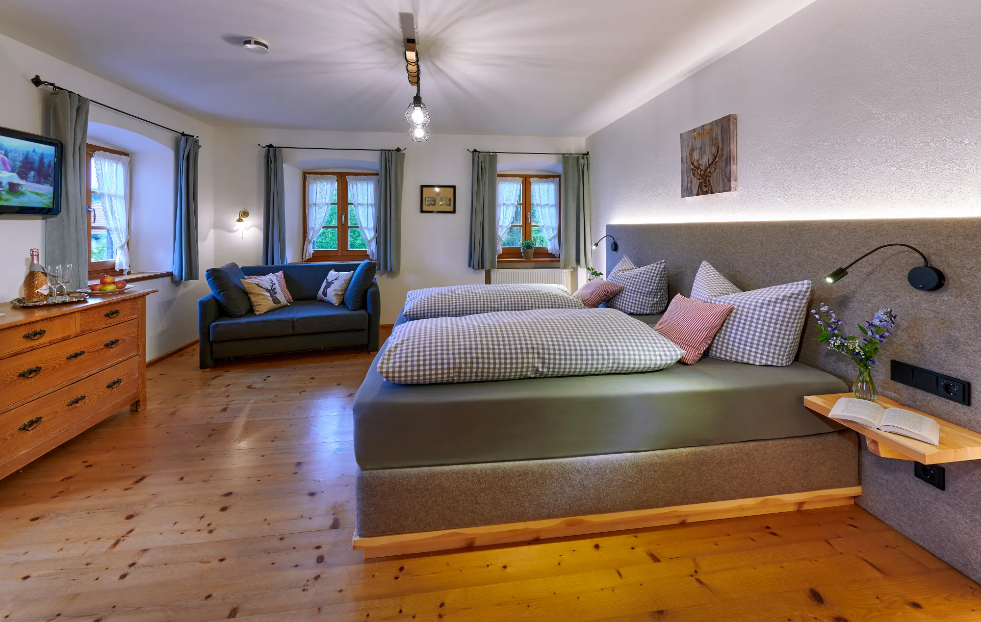 Ferienwohnung Tenne Schlafzimmer